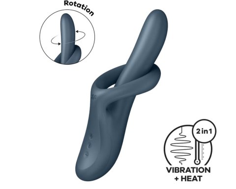 Wibrator Podgrzewany Do Punktu G-Heat Flex 4 Grey-Satisfyer