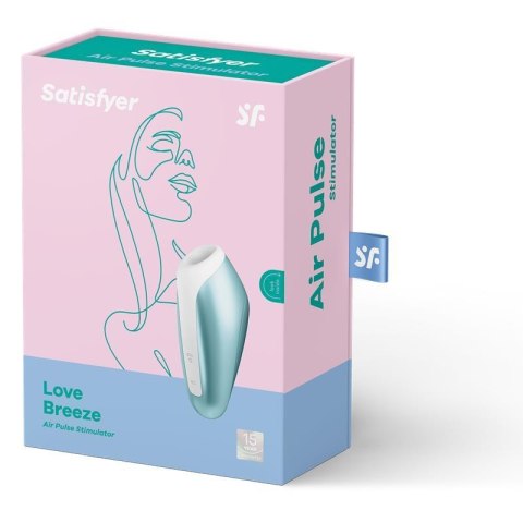 Stymulator łechtaczki powietrzno-ssący lodowy Love Breeze Ice Blue Satisfyer