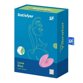 Wibrator na palec różowy Love Riot Satisfyer