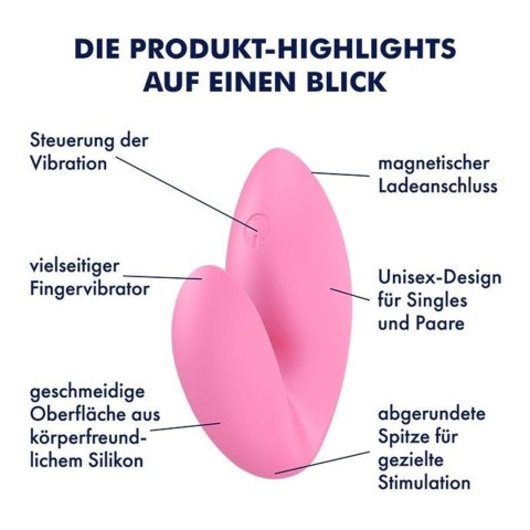 Wibrator na palec różowy Love Riot Satisfyer