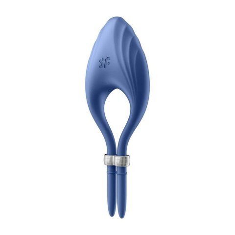 Pierścień erekcyjny-Duelist Ring Vibrator Blue-Satisfyer