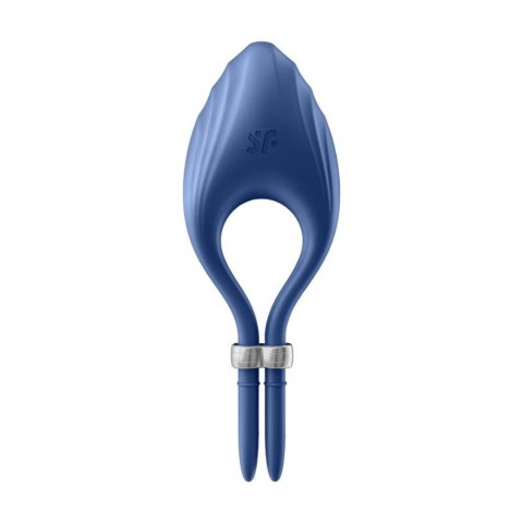Pierścień erekcyjny-Duelist Ring Vibrator Blue-Satisfyer