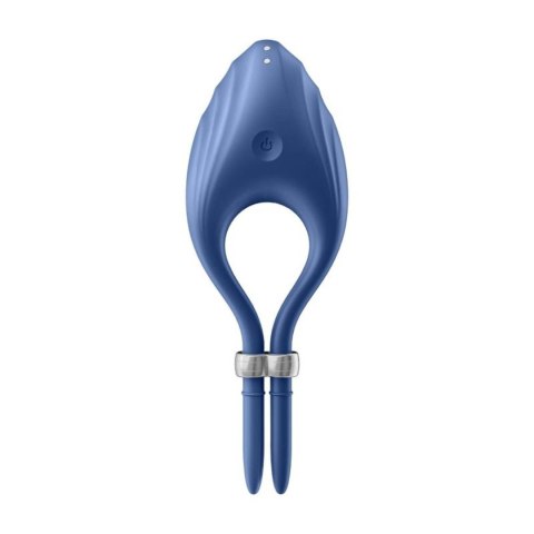 Pierścień erekcyjny-Duelist Ring Vibrator Blue-Satisfyer