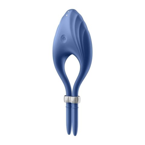 Pierścień erekcyjny-Duelist Ring Vibrator Blue-Satisfyer