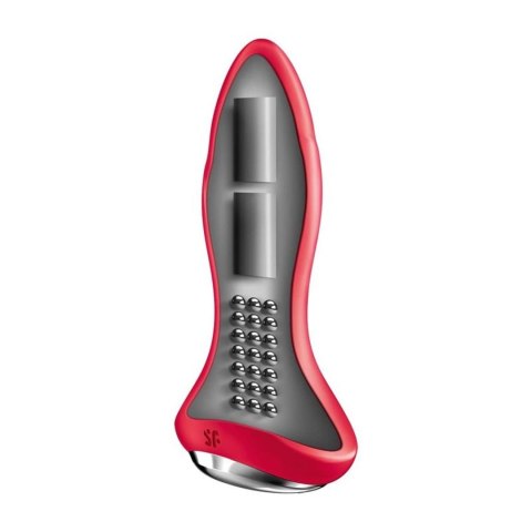 Korek Analny Czerwony -Plug-Rotator 1 Connect App -Satisfyer