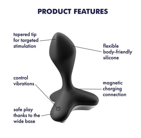 Wibrator Analny Czarny Vibrator Game Changer Satisfyer