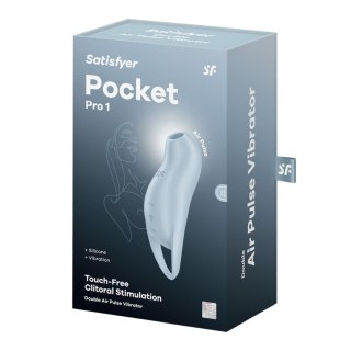 Stymulator Powietrzny z Falami Ciśnienia Pocket Pro 1 Błękitny - Satisfyer