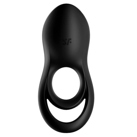 Pierścień erekcyjny wibrujący czarny Legendary Duo Satisfyer
