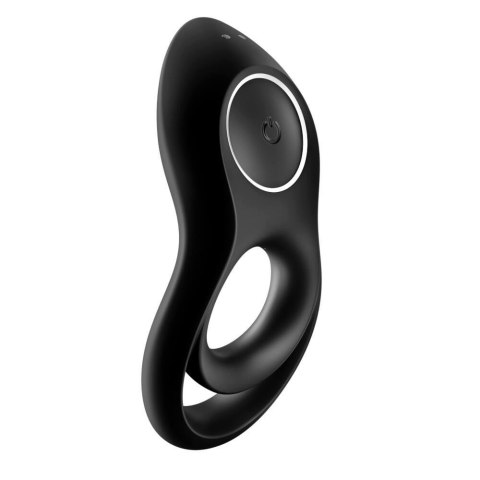 Pierścień erekcyjny wibrujący czarny Legendary Duo Satisfyer