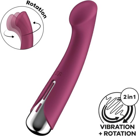 Wibrator Do Punktu G Z Funkcją Rotacji Czerwony - Satisfyer