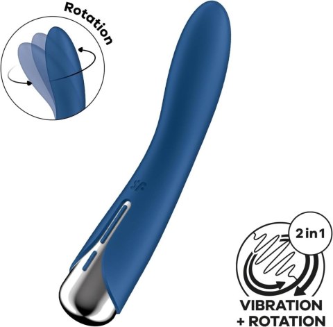Wibrator do punktu G niebieski Spinning Vibe 1 Blue Satisfyer
