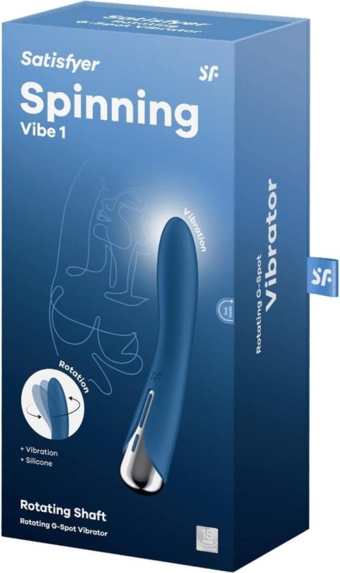 Wibrator do punktu G niebieski Spinning Vibe 1 Blue Satisfyer