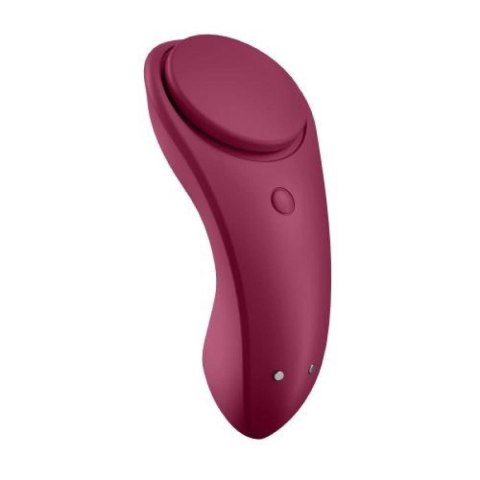 Wibrator do łechtaczki-Sexy Secret Panty Vibrator Red-Satisfayer