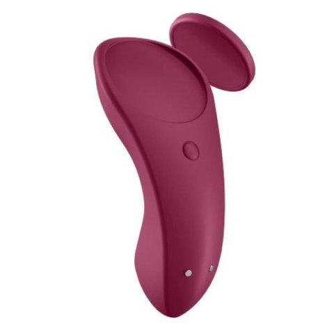 Wibrator do łechtaczki-Sexy Secret Panty Vibrator Red-Satisfayer