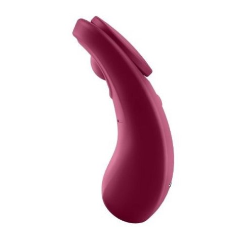 Wibrator do łechtaczki-Sexy Secret Panty Vibrator Red-Satisfayer