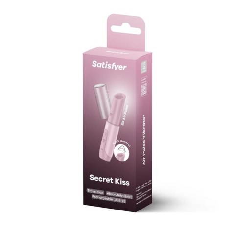 Stymulator łechtaczki powietrzny pudrowy róż Secret Kiss Satisfyer