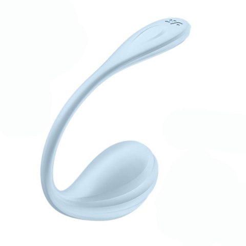 Jajeczko wibrujące błękitne sterowane aplikacją Smooth Petal Satisfyer