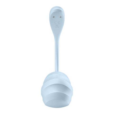 Jajeczko wibrujące błękitne sterowane aplikacją Smooth Petal Satisfyer