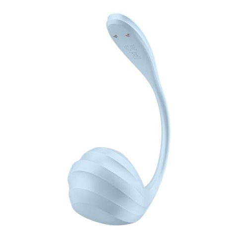 Jajeczko wibrujące błękitne sterowane aplikacją Smooth Petal Satisfyer