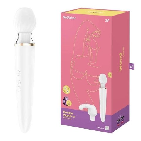 Masażer Różdżka Podwójna Double Wand-er Satisfyer
