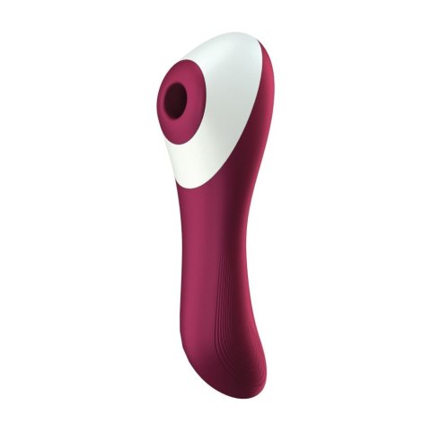 Stymulator łechtaczki fale ciśnienia wiśnia Dual Crush Satisfyer