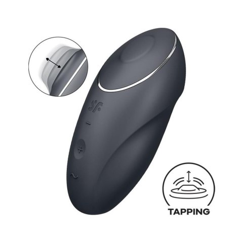 Stymulator Łechtaczki Szary-Tap & Climax 1 grey-Satisfyer