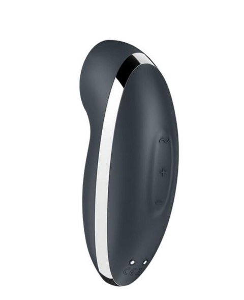 Stymulator łechtaczki wibrujący grafit Tap & Climax 2 Satisfyer