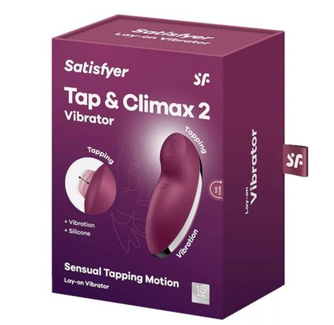 Stymulator łechtaczki-Tap & Climax 2 red-Satisfyer