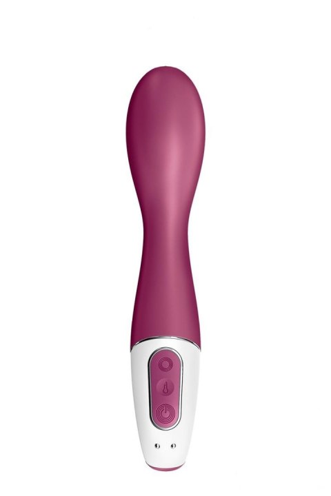 Wibrator Podgrzewany Do Punktu G wiśnia G-Hot Spot Connect App Satisfyer