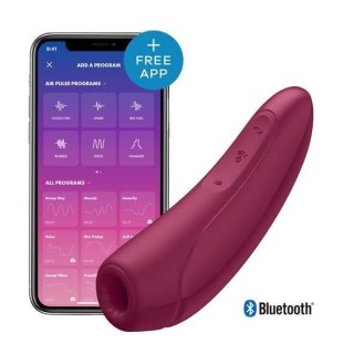 Wibrator - Curvy 1+ Air Pulse Stimulator + Vibration Rose Red-Satisfyer