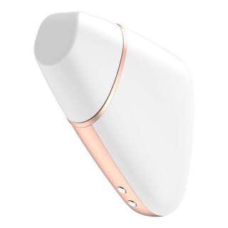 Wibrator - Love Triangle Air Pulse Stimulator + Vibration White-Satisfyer
