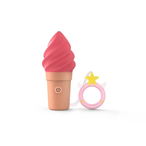 Mini Stymulator Cand'ice Raspberry Jolly 10 Trybów Wibracji Silikonowy USB Magnetyczny Wonder Project
