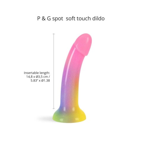 Dildo wielokolorowe 17.6cm DILDOLLS STARGAZER DORCELL