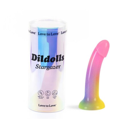 Dildo wielokolorowe 17.6cm DILDOLLS STARGAZER DORCELL