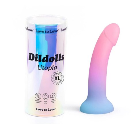 Dildo wielokolorowe 21cm XL DILDOLLS UTOPIA DORCELL