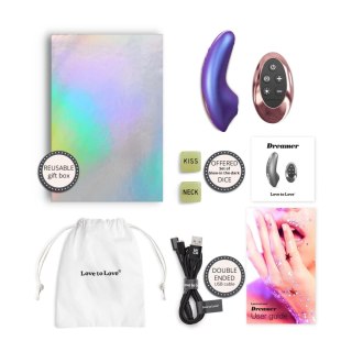Stymulator Łechtaczki Dreamer Iridescent Night 5 Trybów Flapping 40 Ustawień Pilot IPX7 USB