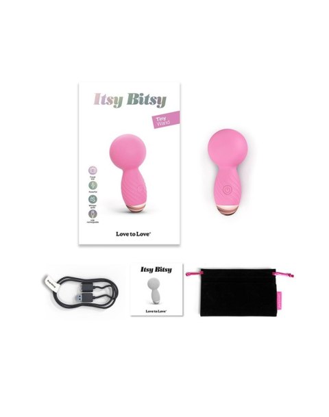 Wibrator Silikonowy Masażer Różowy Pink Passion – Itsy Bitsy