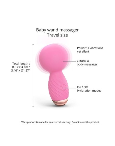 Wibrator Silikonowy Masażer Różowy Pink Passion – Itsy Bitsy