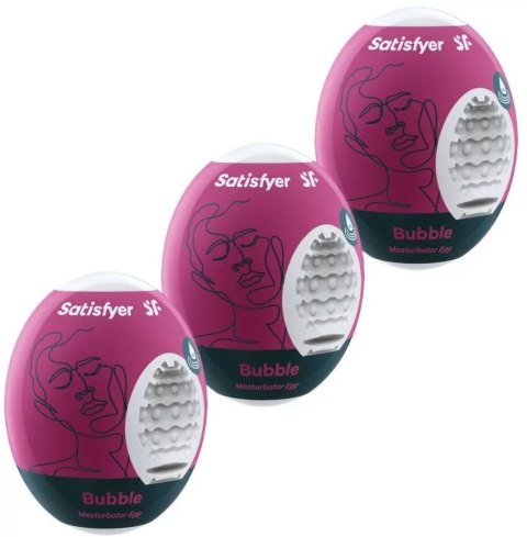 Masturbator-Eggs (set of 3 Bubble)-Satisfyer