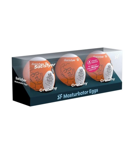 Masturbatory jednorazowe pomarańczowe 3szt. Crunchy Satisfyer