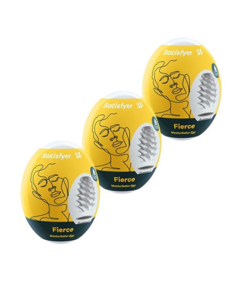 Masturbatory jednorazowe żółte 3szt. Fierce Satisfyer