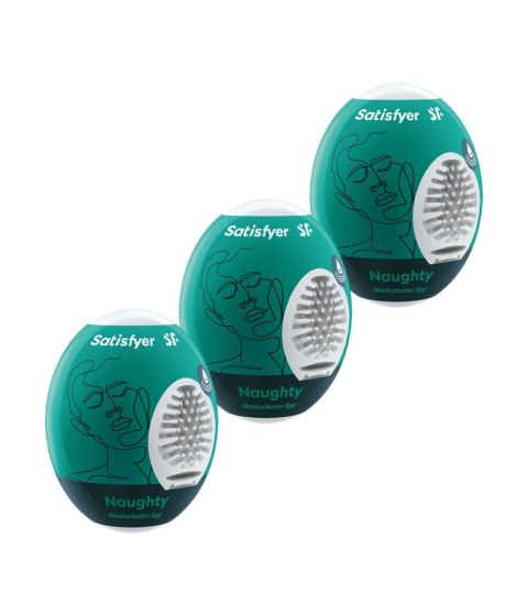 Masturbatory jednorazowe szmaragdowe 3szt. Naughty Satisfyer