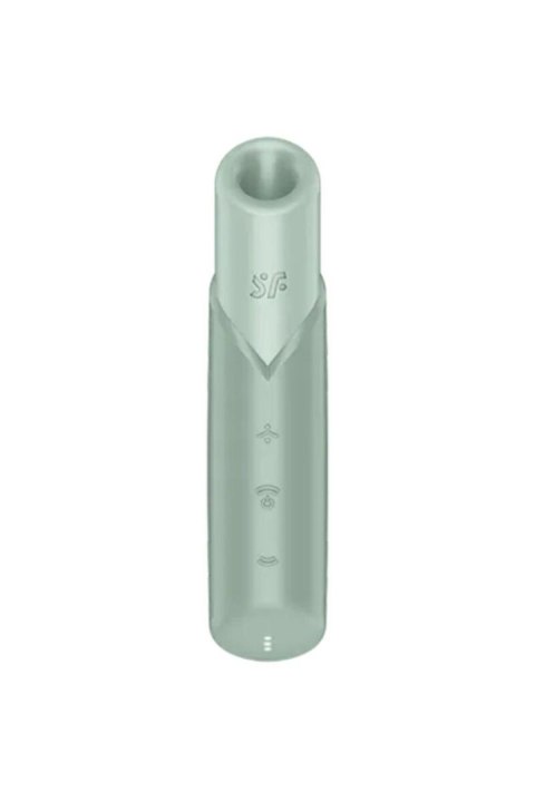 Stymulator łechtaczki powietrzny zielony Naughty Kiss Satisfyer