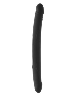 Dildo podwójne silikonowe czarne 42cm REAL DOUBLE DO BLACK DORCELL