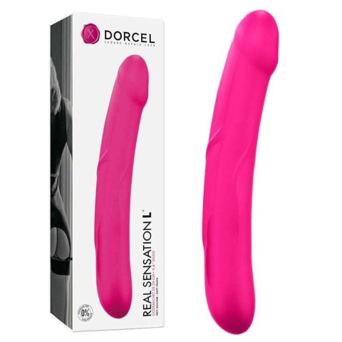 Dildo silikonowe różowe 29cm REAL SENSATION L MAGENTA DORCELL