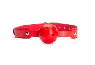 Knebel do ust z systemem ułatwionego oddychania Red Breathable Ball Gag