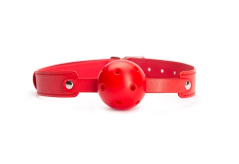 Knebel do ust z systemem ułatwionego oddychania Red Breathable Ball Gag