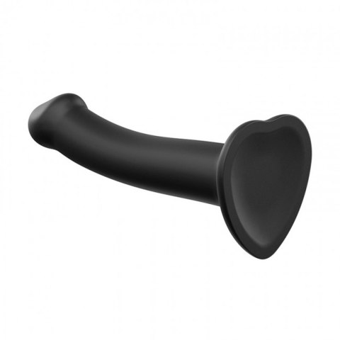 Dildo silikonowe z przyssawką serce czarne Dorcell