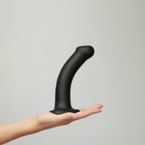 Dildo silikonowe z przyssawką serce czarne Dorcell