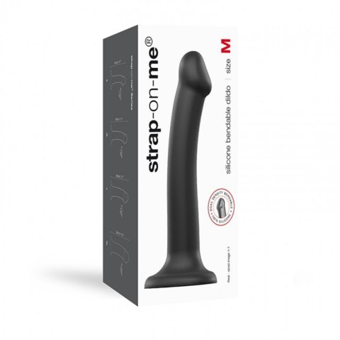 Dildo silikonowe z przyssawką serce czarne Dorcell